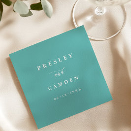 Servilleta De Papel De Cena Summer Aqua Paper Dinner Napkins Wedding Decor