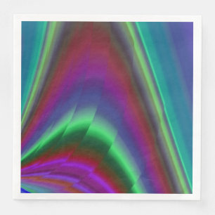 Servilleta De Papel De Cena Summerfeeling, Resumen 3D Rainbowart