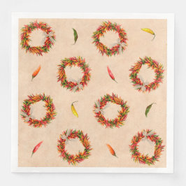 Servilleta De Papel De Cena Suroeste De Chile Ristra Ostenta Por Todo El Patró