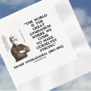Servilleta De Papel De Cena Swami Vivekananda Gran Gimnasio Fuerte Qte
