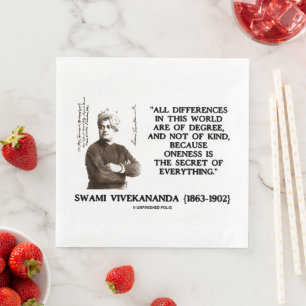 Servilleta De Papel De Cena Swami Vivekananda La Unicidad Secreta De Todo