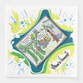 Servilleta De Papel De Cena Tanned and Confused | Literal Wordplay Dinner