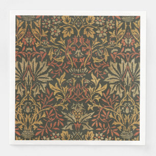Servilleta De Papel De Cena Tapiz del jardín de flores de William Morris