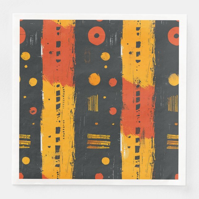 Servilleta De Papel De Cena Tapón de lodo africano (Anverso)