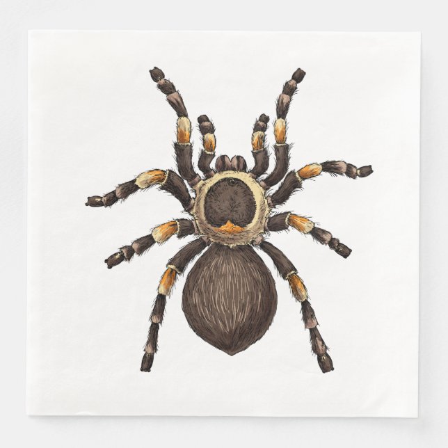 Servilleta De Papel De Cena Tarantula (Anverso)