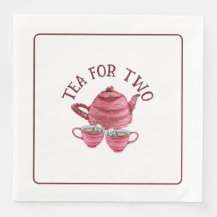 Servilleta De Papel De Cena Té Para Dos Taza De Té