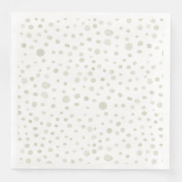 Servilleta De Papel De Cena Tea Confetti Watercolor Dots Papel Napkin