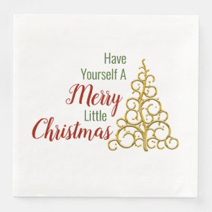 Servilleta De Papel De Cena Tenga una Feliz Navidad Servilleta