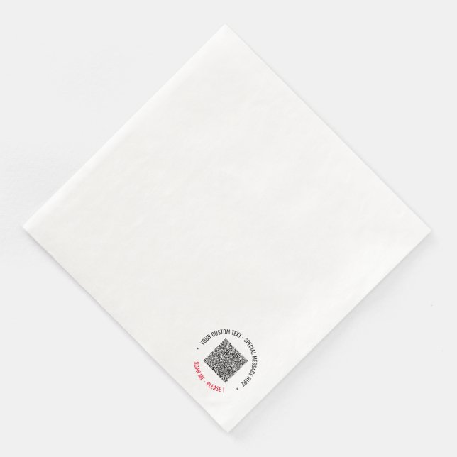 Servilleta De Papel De Cena Texto de (Esquina)