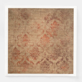 Servilleta De Papel De Cena Textura de Damasco Antiguo