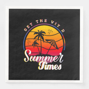 Servilleta De Papel De Cena Tiempos de Verano