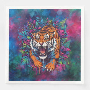 Servilleta De Papel De Cena Tigre