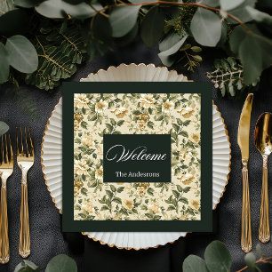 Servilleta De Papel De Cena Toallas Botánicas Modernas Sage Green Luxury Look