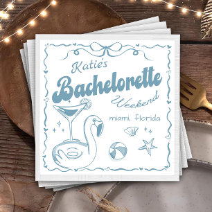 Servilleta De Papel De Cena Toallas de la Bachelorette Beach Last Toast