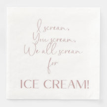 Toallas De Papel De Invitado Con Temas De Helado