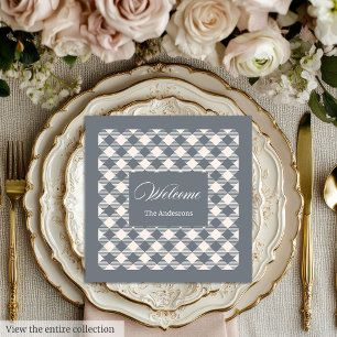 Servilleta De Papel De Cena Toallas Minimalistas personalizadas Placa gris cla