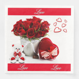 Servilleta De Papel De Cena Toallas modernas de papel floral vintage