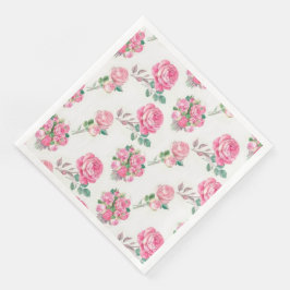 Servilleta De Papel De Cena Toallas modernas de papel floral vintage