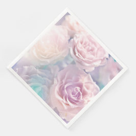 Servilleta De Papel De Cena Toallas modernas de papel floral vintage