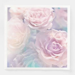 Servilleta De Papel De Cena Toallas modernas de papel floral vintage