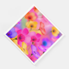 Servilleta De Papel De Cena Toallas modernas de papel floral vintage