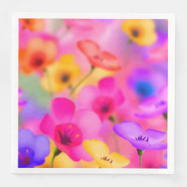 Servilleta De Papel De Cena Toallas modernas de papel floral vintage