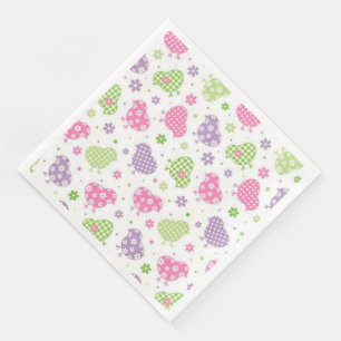 Servilleta De Papel De Cena Toallas modernas de papel floral vintage
