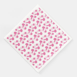 Servilleta De Papel De Cena Toallas modernas de papel floral vintage