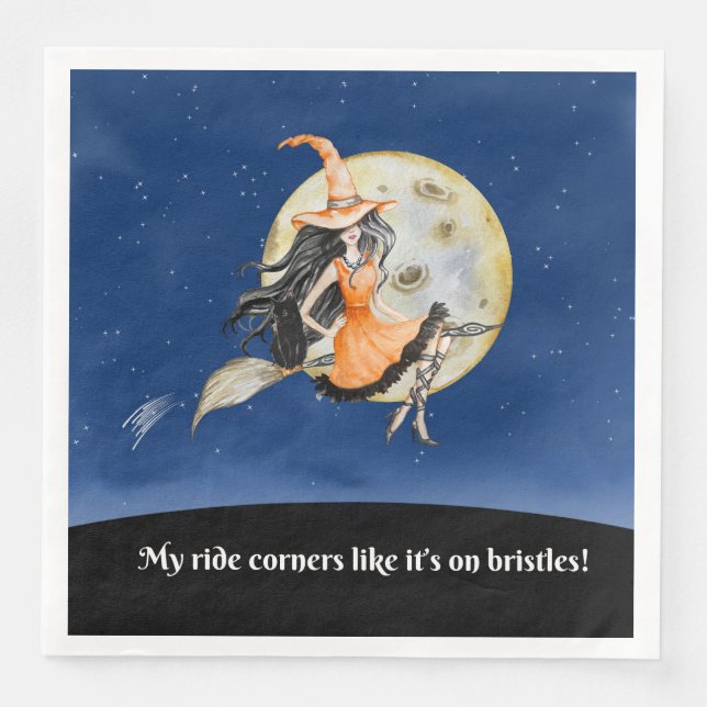 Servilleta De Papel De Cena Toallas para la cena, sudadera travesía de brujas (Anverso)