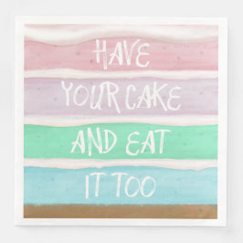 Servilleta De Papel De Cena Toma tu pastel