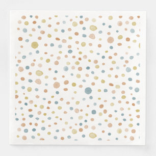 Servilleta De Papel De Cena Trey Confetti Dots de color de agua Papel Napkin