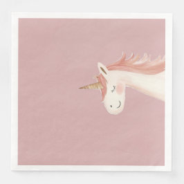 Servilleta De Papel De Cena Unicorn birthday Party napkin 