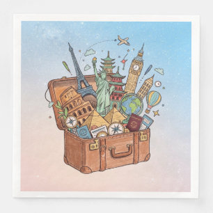 Servilleta De Papel De Cena Viaje