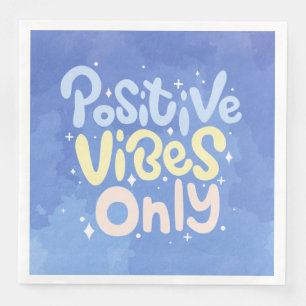 Servilleta De Papel De Cena Vibraciones Positivas Solo