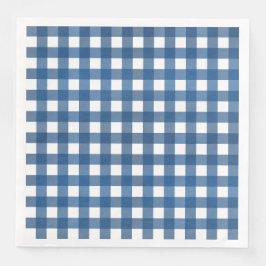 Servilleta De Papel De Cena Vichy Bleu marine