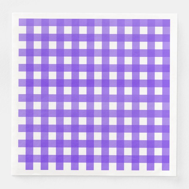 Servilleta De Papel De Cena Vichy Lavande (Anverso)