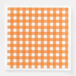 Servilleta De Papel De Cena Vichy Orange