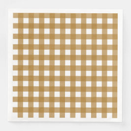 Servilleta De Papel De Cena Vichy Sienne