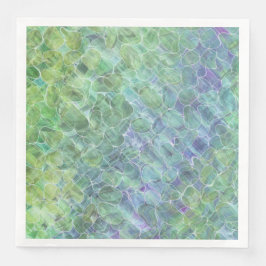 Servilleta De Papel De Cena vidrio atómico de mar: