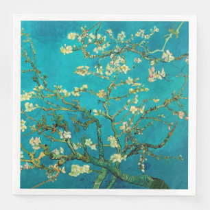 Servilleta De Papel De Cena Vincent Van Gogh Blossoming Almond Tree Floral Art