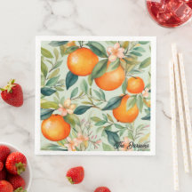 Vintage Watercolor Tangerina Naranja