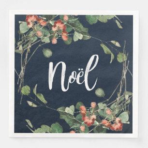 Servilleta De Papel De Cena Vocación de noel/Navidad con bayas