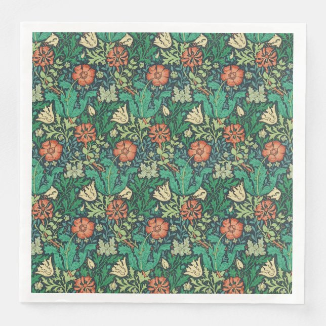 Servilleta De Papel De Cena William Morris "Compton" (Anverso)