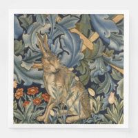 William Morris Forest Rabbit Floral Art Nouveau