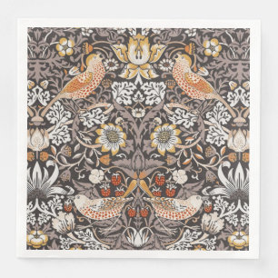 Servilleta De Papel De Cena William Morris Fruta Robada Carbón Ocre