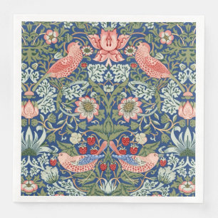 Servilleta De Papel De Cena William Morris Fruta Robada Coral Marina