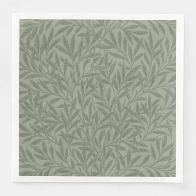 Servilleta De Papel De Cena William Morris Willow Flower Classic (Anverso)