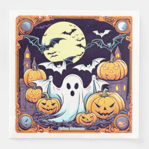 Servilleta De Papel De Cena Wow Halloween Thrill
