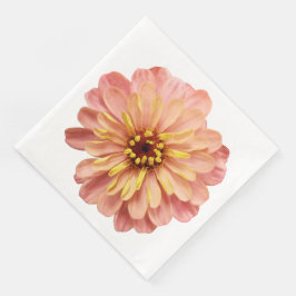Servilleta De Papel De Cena Zinnia Flor Floral Naturaleza Fotografías