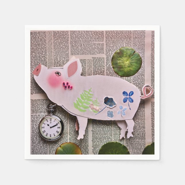 Servilleta de papel de cerdo (Anverso)